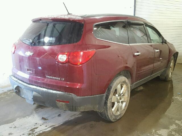 1GNKVGED4BJ110858 - 2011 CHEVROLET TRAVERSE L RED photo 4