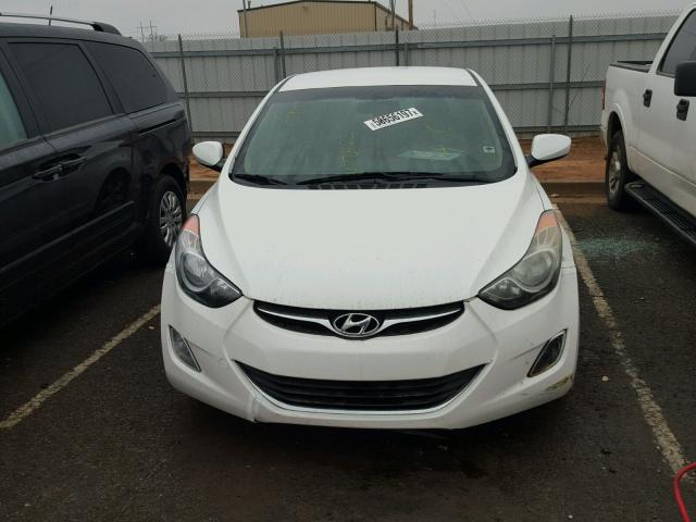 5NPDH4AE3DH422462 - 2013 HYUNDAI ELANTRA GL WHITE photo 9