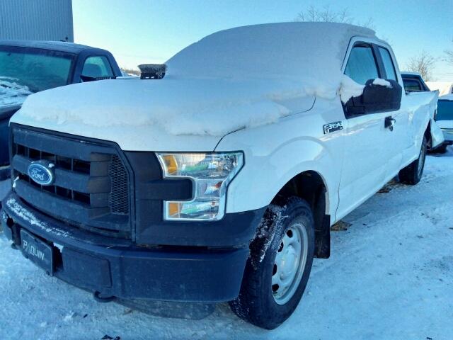 1FTEX1EF1GKF58278 - 2016 FORD F150 SUPER WHITE photo 2