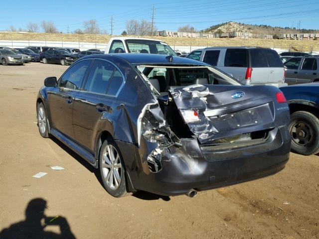 4S3BMCP68D3040596 - 2013 SUBARU LEGACY 2.5 GRAY photo 3