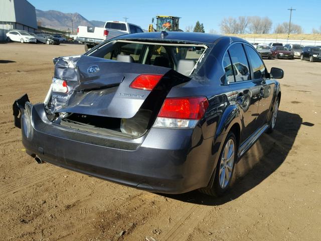 4S3BMCP68D3040596 - 2013 SUBARU LEGACY 2.5 GRAY photo 4