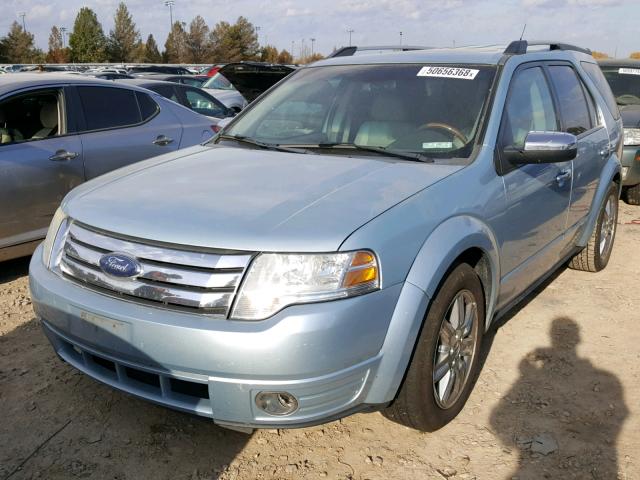 1FMDK06W88GA01080 - 2008 FORD TAURUS X L BLUE photo 2