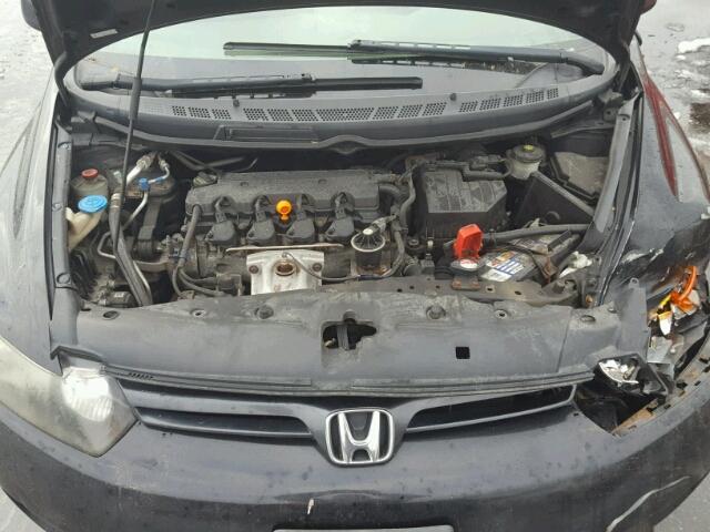 2HGFG12676H520859 - 2006 HONDA CIVIC LX BLACK photo 7