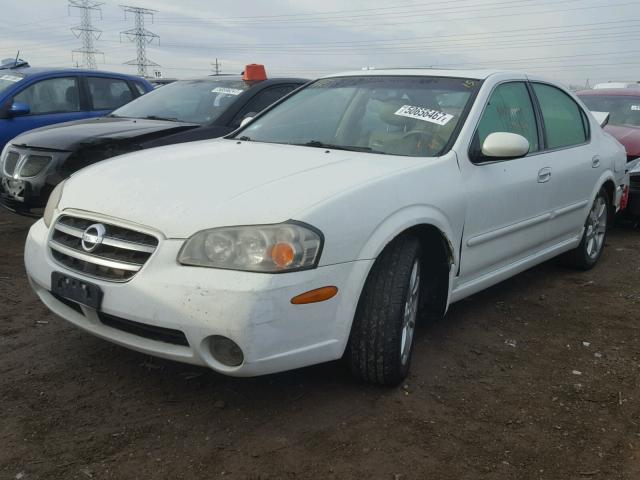 JN1DA31A93T410485 - 2003 NISSAN MAXIMA GLE WHITE photo 2