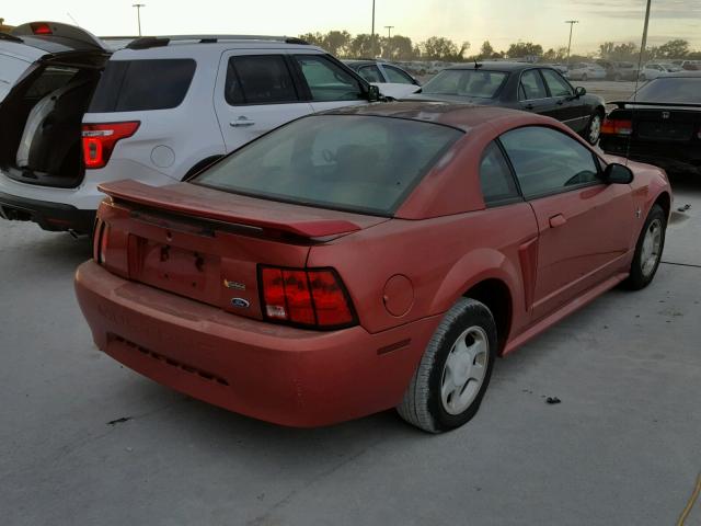 1FAFP40451F122387 - 2001 FORD MUSTANG RED photo 4