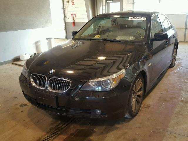 WBANB53517CP08784 - 2007 BMW 550 I BLACK photo 2