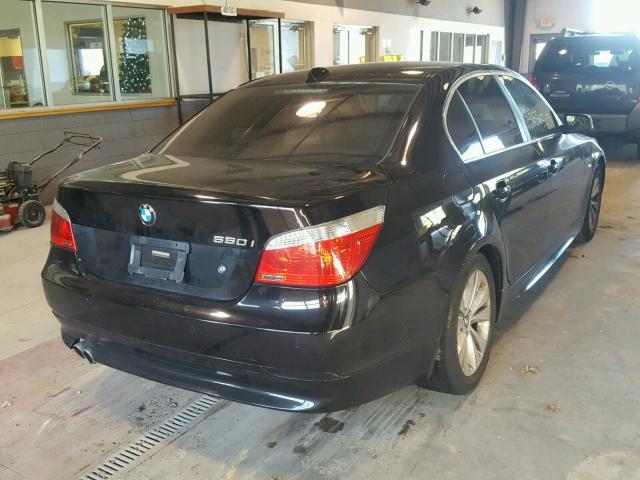 WBANB53517CP08784 - 2007 BMW 550 I BLACK photo 4