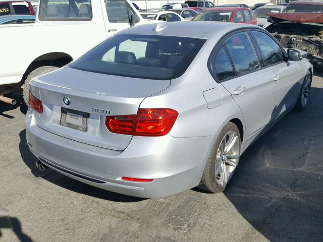 WBA3C1C51EK108380 - 2014 BMW 328 I SULE SILVER photo 4