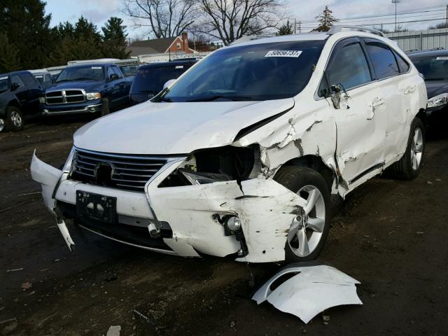 2T2BK1BA6DC198458 - 2013 LEXUS RX 350 WHITE photo 2