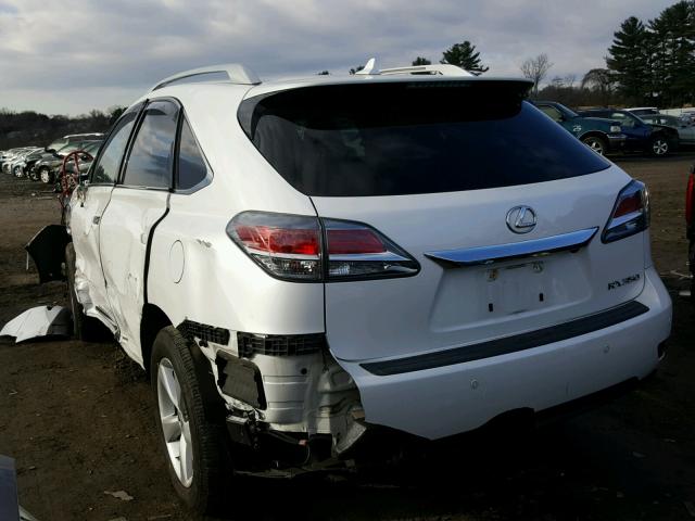 2T2BK1BA6DC198458 - 2013 LEXUS RX 350 WHITE photo 3