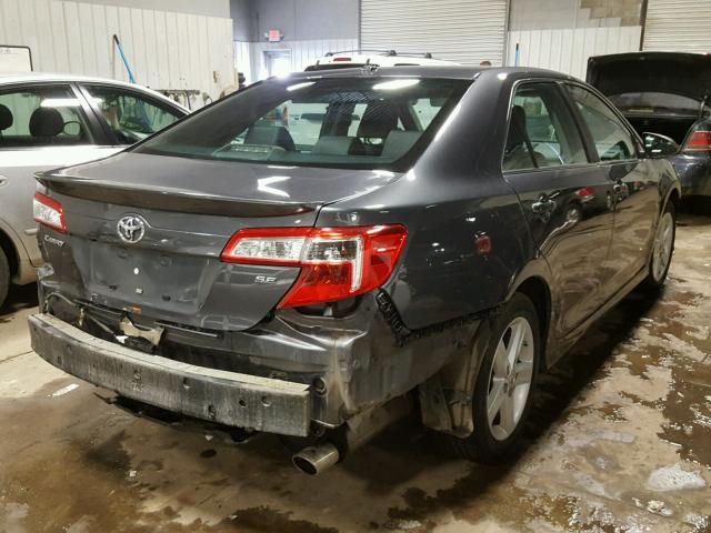 4T1BF1FKXCU138403 - 2012 TOYOTA CAMRY BASE GRAY photo 4