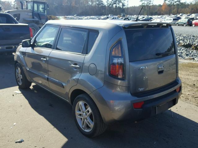 KNDJT2A28B7230791 - 2011 KIA SOUL GRAY photo 3