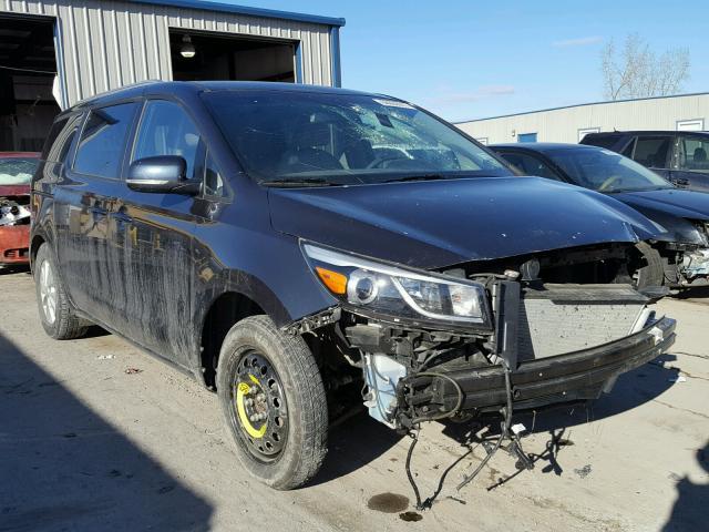 KNDMB5C17G6127140 - 2016 KIA SEDONA LX BLACK photo 1