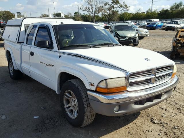 1D7HL42N13S263218 - 2003 DODGE DAKOTA SLT WHITE photo 1