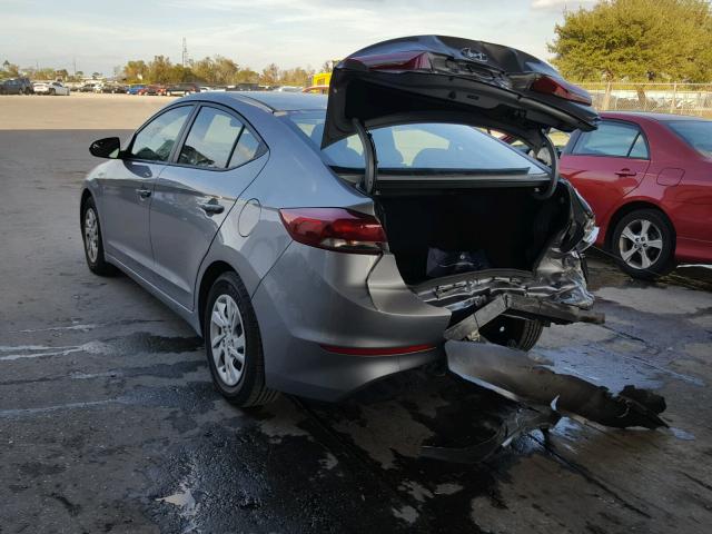 5NPD74LF0HH068267 - 2017 HYUNDAI ELANTRA SE SILVER photo 3