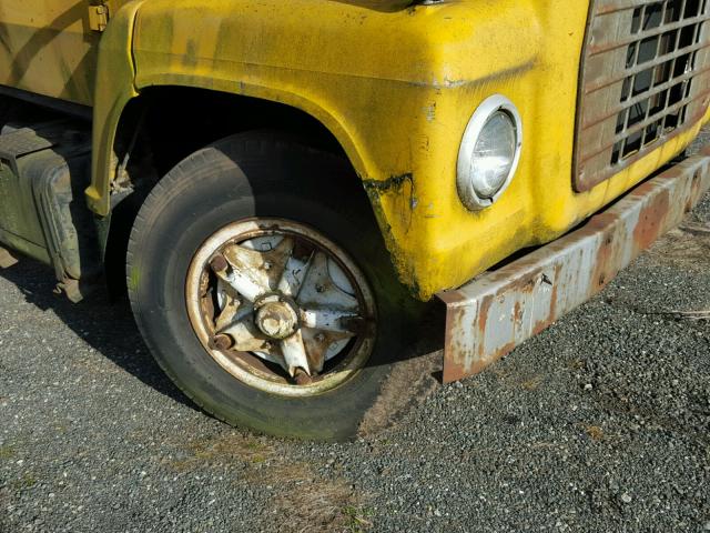 N75FVT27374 - 1974 FORD FLATBED YELLOW photo 9