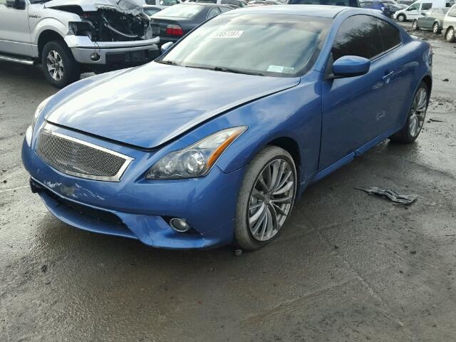 JN1CV6EL6CM471980 - 2012 INFINITI G37 BLUE photo 2