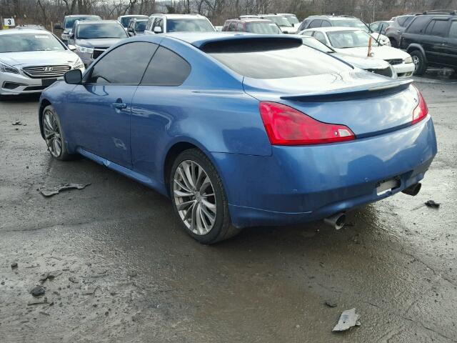 JN1CV6EL6CM471980 - 2012 INFINITI G37 BLUE photo 3