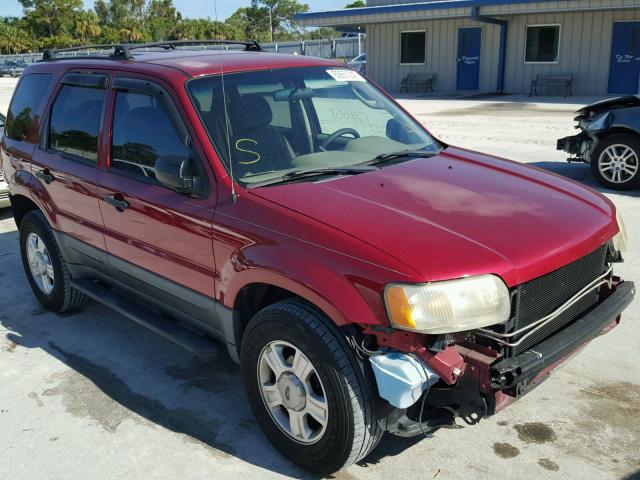 1FMYU03193KB03997 - 2003 FORD ESCAPE XLT MAROON photo 1