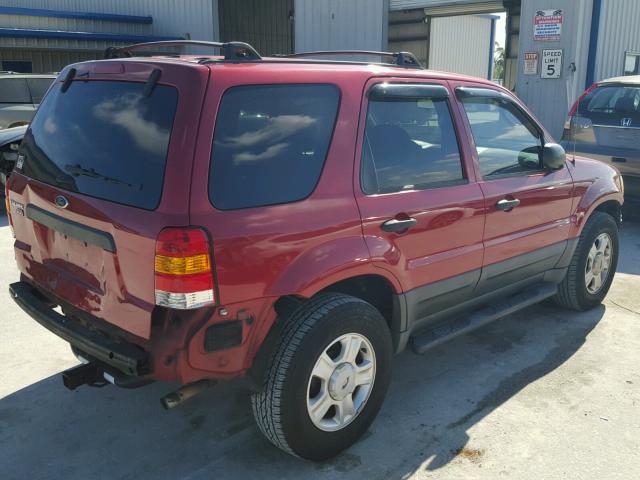 1FMYU03193KB03997 - 2003 FORD ESCAPE XLT MAROON photo 4