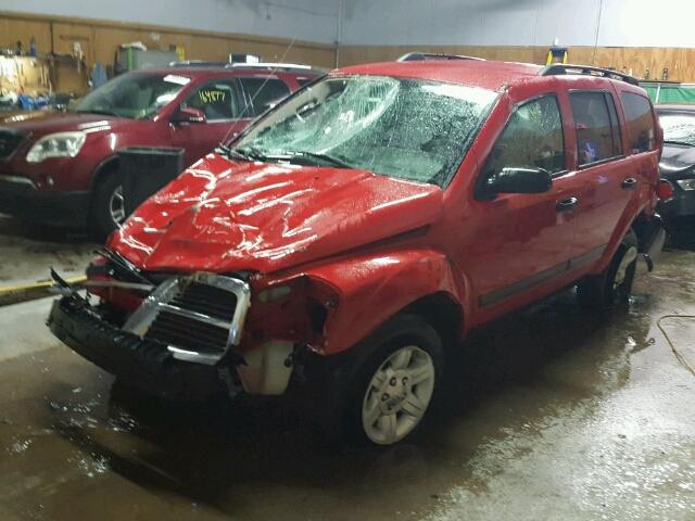 1D4HB38N45F583288 - 2005 DODGE DURANGO ST RED photo 2