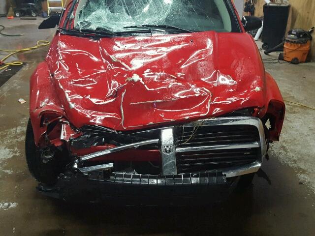 1D4HB38N45F583288 - 2005 DODGE DURANGO ST RED photo 7