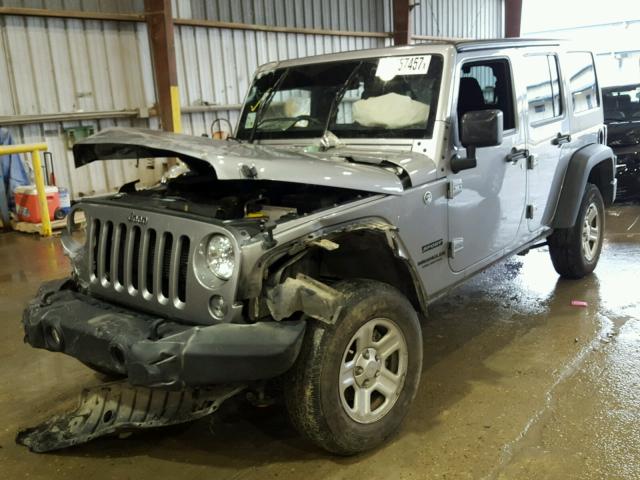 1C4BJWKG6GL237281 - 2016 JEEP WRANGLER U SILVER photo 2