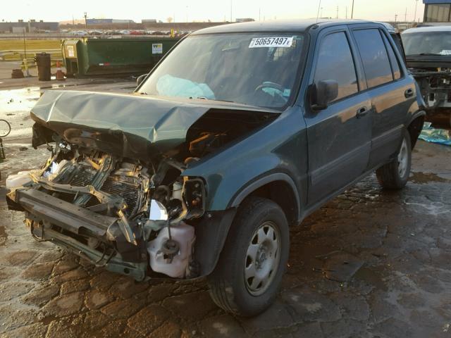 JHLRD1746XC809802 - 1999 HONDA CR-V LX GREEN photo 2