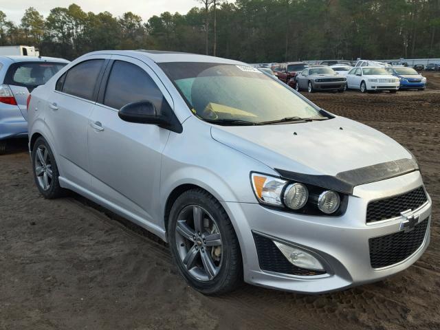 1G1JG5SB9F4172713 - 2015 CHEVROLET SONIC RS SILVER photo 1