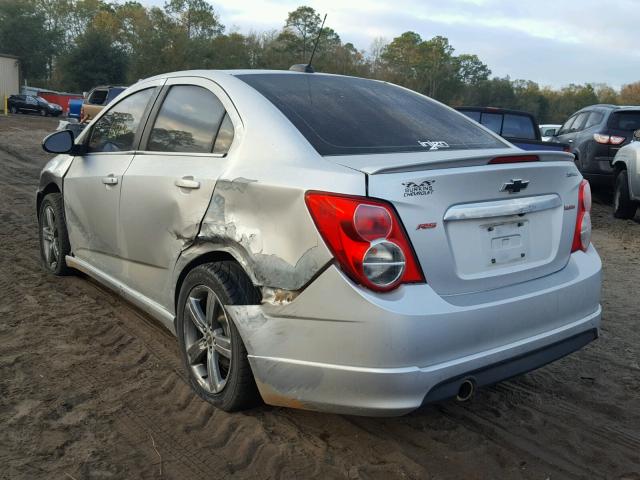 1G1JG5SB9F4172713 - 2015 CHEVROLET SONIC RS SILVER photo 3