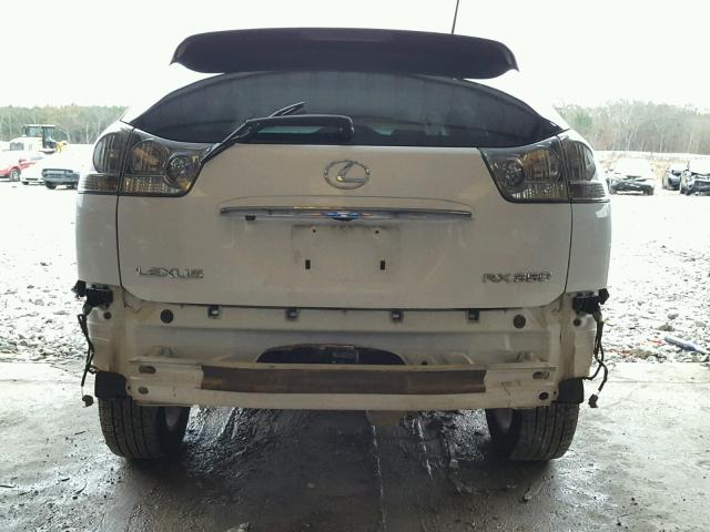 2T2GK31U97C013160 - 2007 LEXUS RX 350 WHITE photo 9