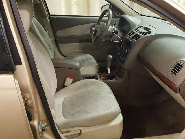 1G1ZT52805F280689 - 2005 CHEVROLET MALIBU LS ოქროსფერი ფოტო 5