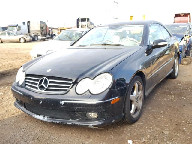 WDBTJ75J64F091491 - 2004 MERCEDES-BENZ CLK 500 BLACK photo 2