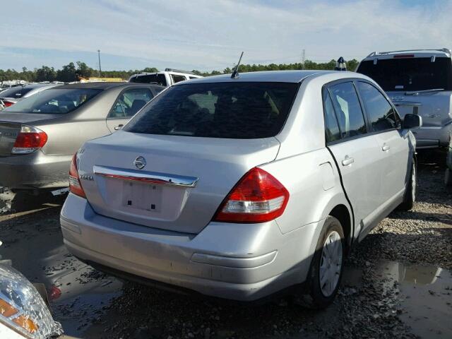 3N1BC1AP2BL432289 - 2011 NISSAN VERSA S SILVER photo 4