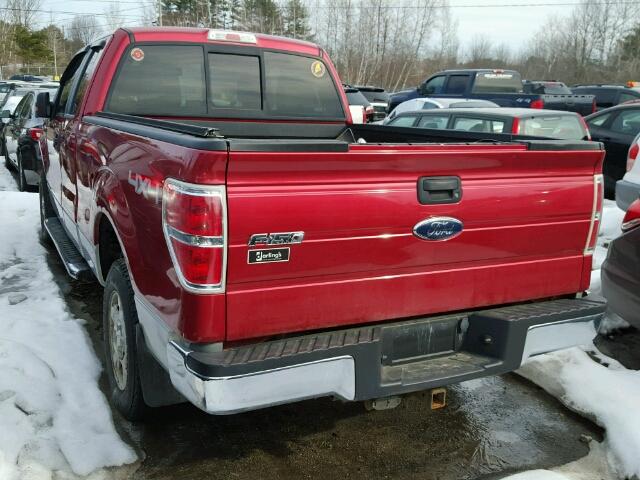 1FTEX1E89AFB59703 - 2010 FORD F150 SUPER BURGUNDY photo 3