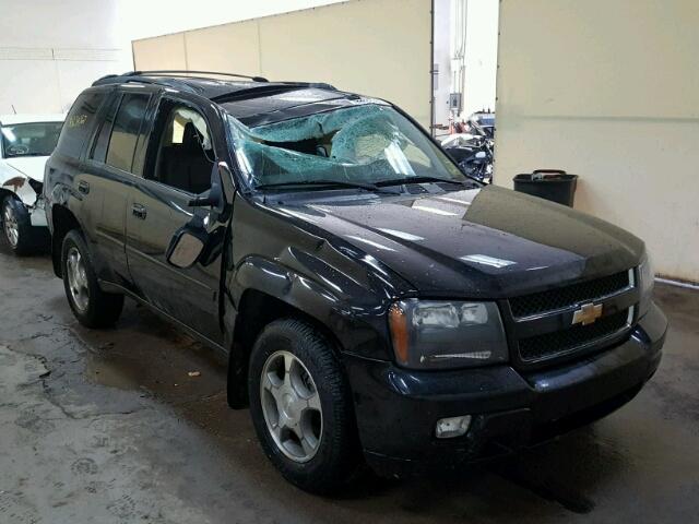 1GNDT13S882253974 - 2008 CHEVROLET TRAILBLAZE BLACK photo 1