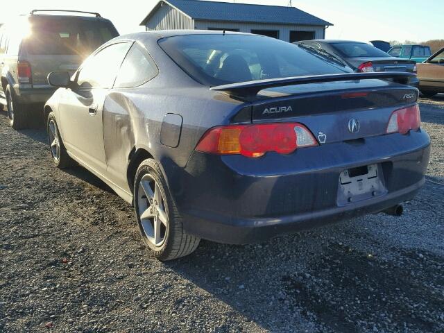 JH4DC54853C003967 - 2003 ACURA RSX BLUE photo 3