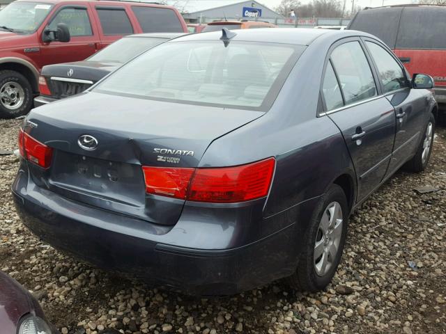 5NPET46C09H558470 - 2009 HYUNDAI SONATA GLS BLUE photo 4