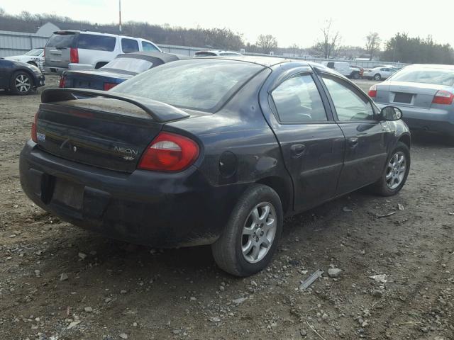 1B3ES56C73D211743 - 2003 DODGE NEON SXT BLACK photo 4