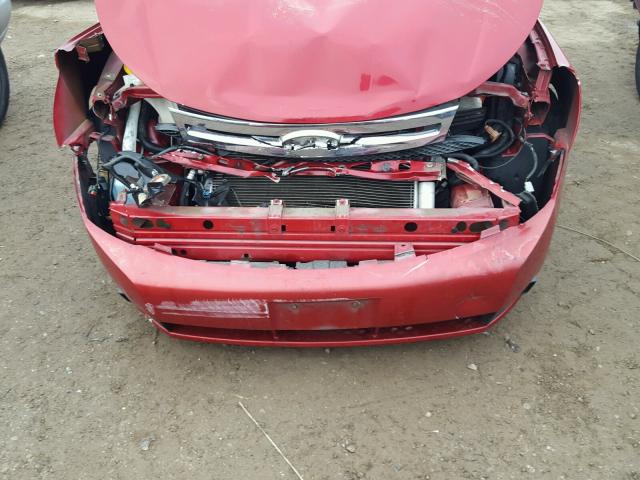 1FAHP35N29W227274 - 2009 FORD FOCUS SE RED photo 7