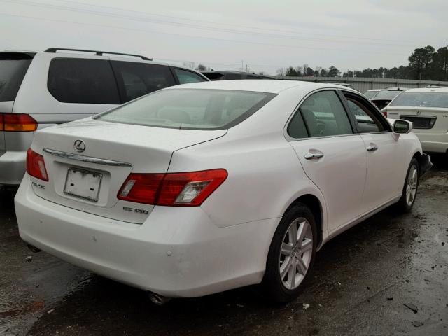 JTHBJ46G592323624 - 2009 LEXUS ES 350 WHITE photo 4