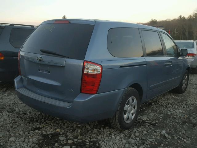 KNDMB233766049988 - 2006 KIA SEDONA EX BLUE photo 4