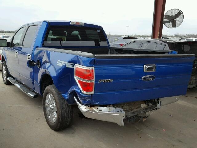 1FTRW12869FA42049 - 2009 FORD F150 SUPER BLUE photo 3