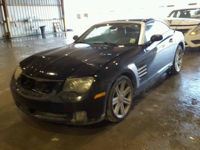 1C3AN69L85X054400 - 2005 CHRYSLER CROSSFIRE BLACK photo 2