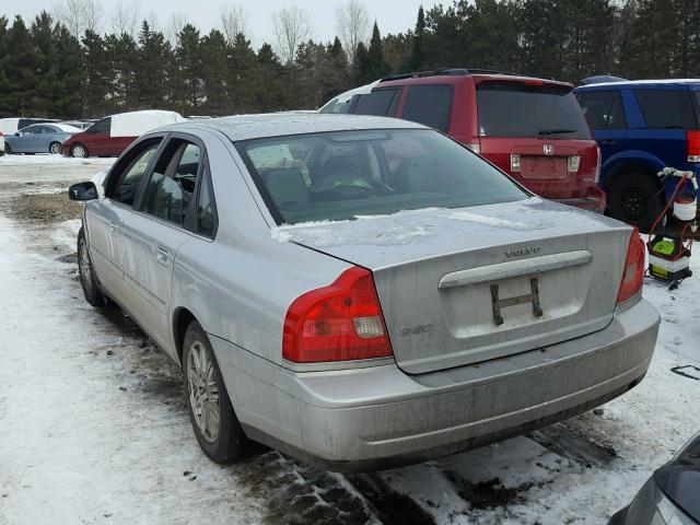 YV1TS59HX41368791 - 2004 VOLVO S80 2.5T SILVER photo 3