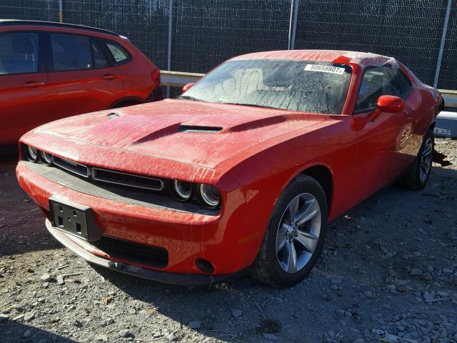 2C3CDZAG8GH168223 - 2016 DODGE CHALLENGER RED photo 2