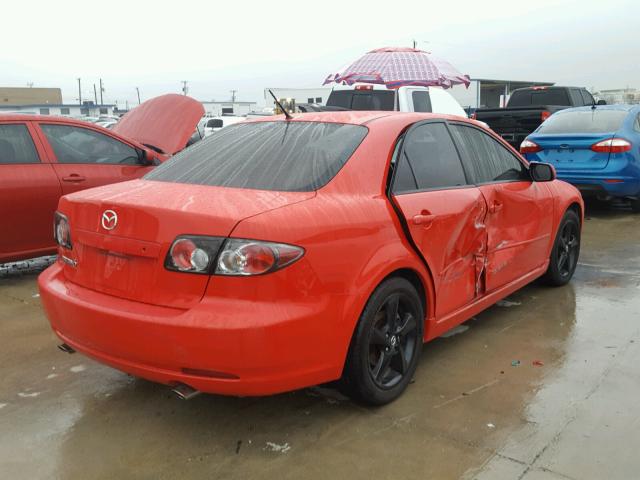 1YVHP80C385M10601 - 2008 MAZDA 6 I RED photo 4