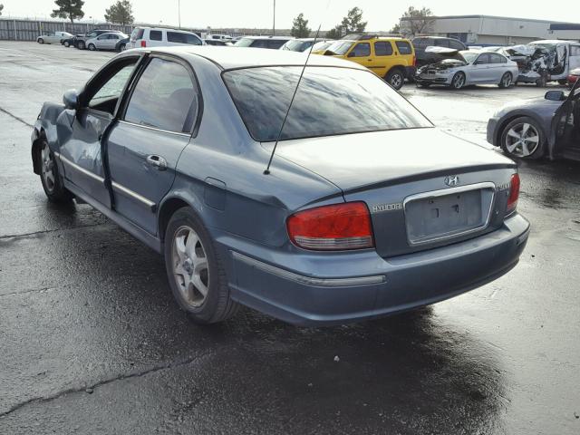 KMHWF35H95A199345 - 2005 HYUNDAI SONATA GLS BLUE photo 3