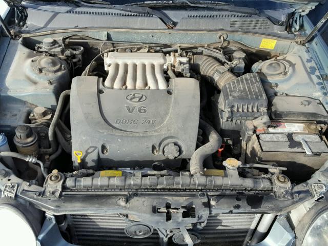 KMHWF35H95A199345 - 2005 HYUNDAI SONATA GLS BLUE photo 7