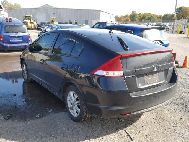 JHMZE2H52AS002731 - 2010 HONDA INSIGHT LX BLACK photo 3